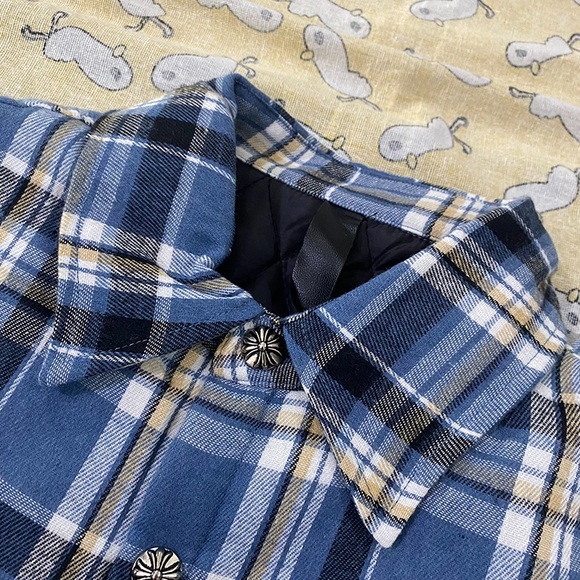 Chrome Hearts Blue Checkered Shirt - Picture 4 of 9